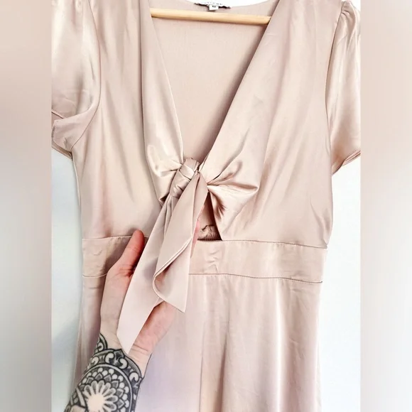 Baltic Born Poppy Satin Midi Dress - Size Medium - Picture 3 of 6